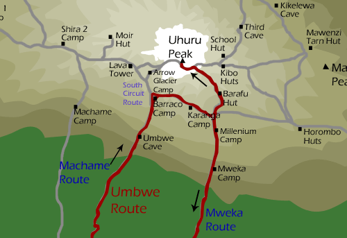 kilimanjaro umbwe route